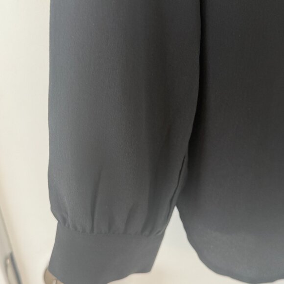 Joie Black Silk Blouse with Tassels - Picture 3 of 4